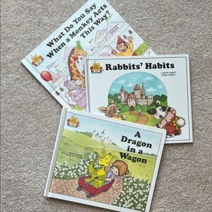 VINTAGE children's books from the Magic Castle Readers by Jane Belk Moncure 80s